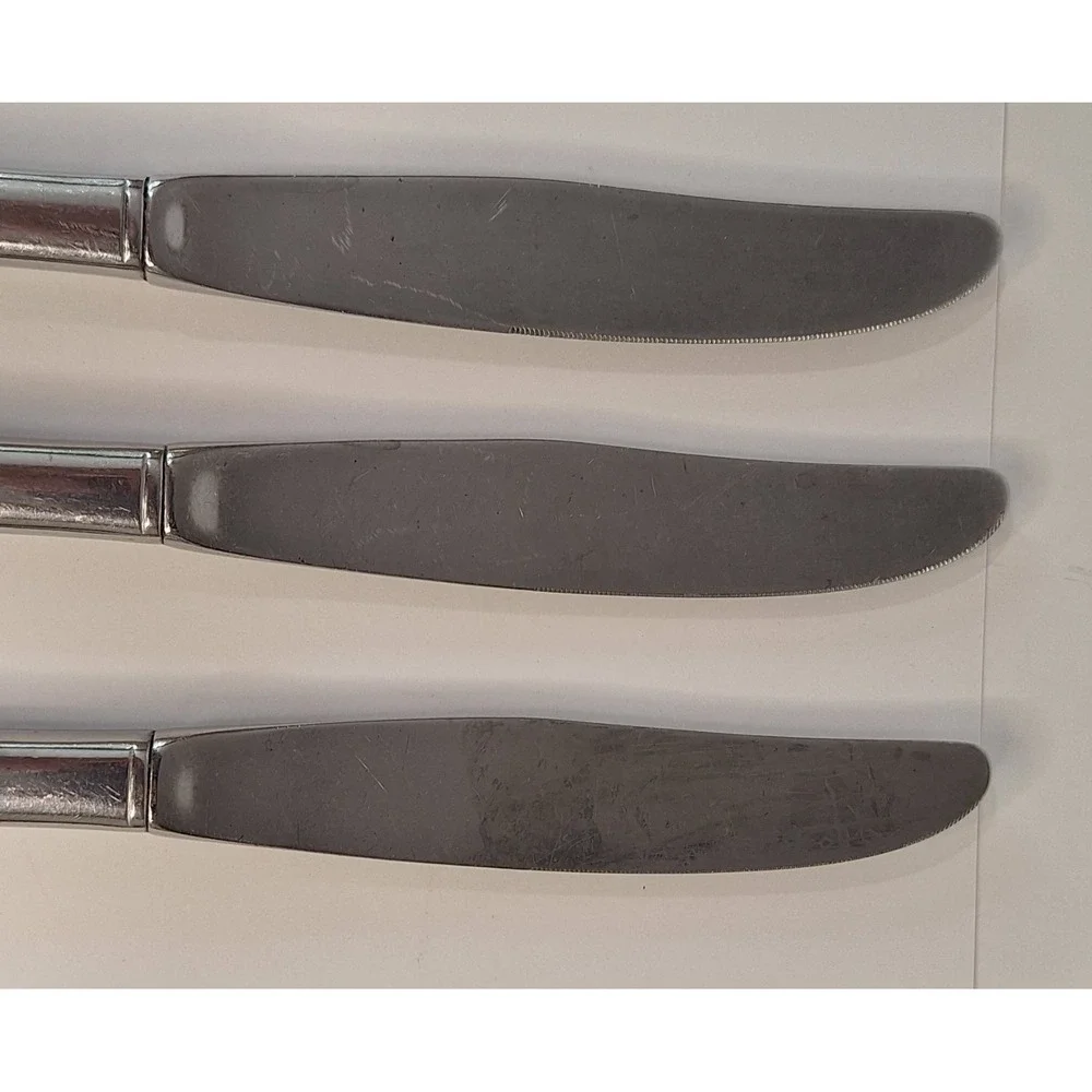 Lot Of‎ 3 Oneida Debonair Dinner Knifes Flatware Silverware